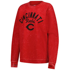 Cincinnati Reds G-III 4Her by Carl Banks Women's Comfy Cord Pullover Sweatshirt Red
