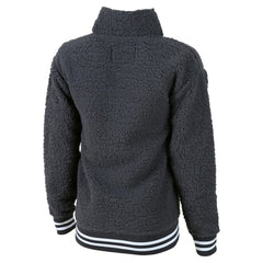 New York Yankees G-III 4Her by Carl Banks Women's Play Action Sherpa Fleece Quarter-Zip Jacket Gray