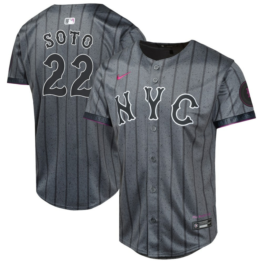 Juan Soto New York Mets Youth City Connect Limited Jersey Gray