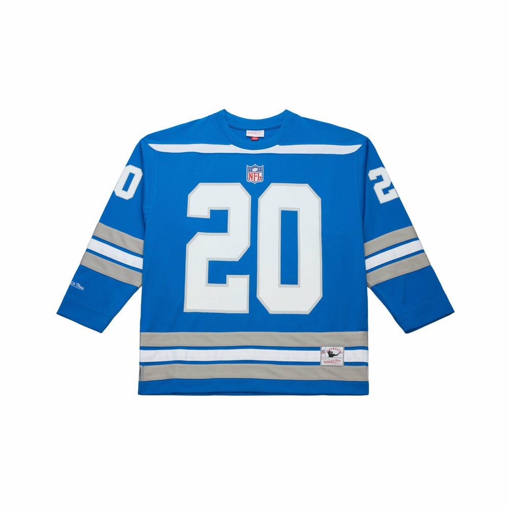 Barry Sanders Detroit Lions Maxxed Out Fashion Hockey Jersey - Blue outlet