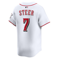 Spencer Steer Cincinnati Reds Home Limited Player Jersey White