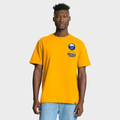 Buffalo Sabres Fanatics Crash The Net Legacy T-Shirt - Gold T-shirts