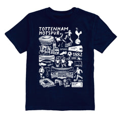 Tottenham Hotspur Vive La Fete Toddler Impressions Artwork T-Shirt Sale - Navy