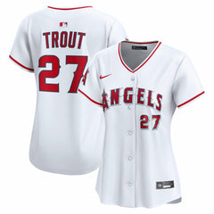 Mike Trout Los Angeles Angels Women's Home Limited Player Jersey White