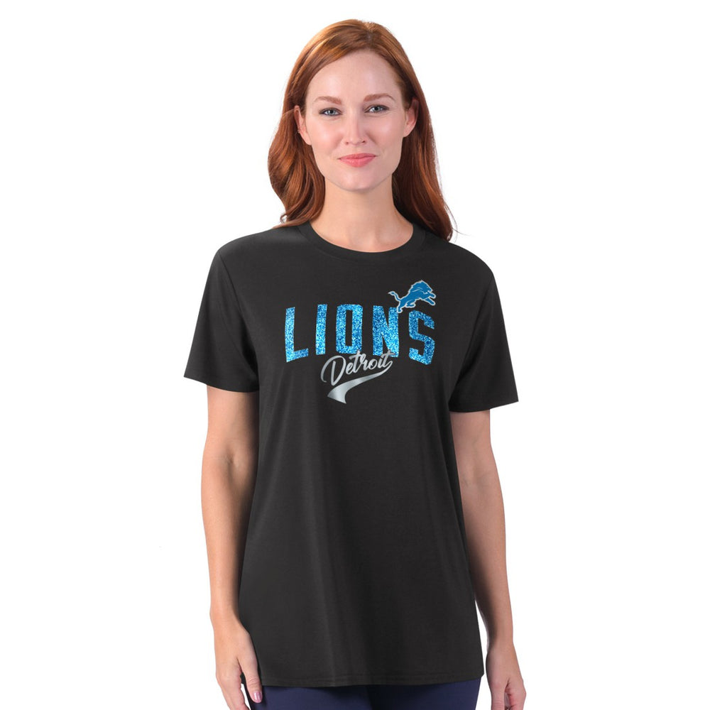 Detroit Lions G-III 4Her by Carl Banks Women's Jacey Performance Tri-Blend T-Shirt - Black cheap