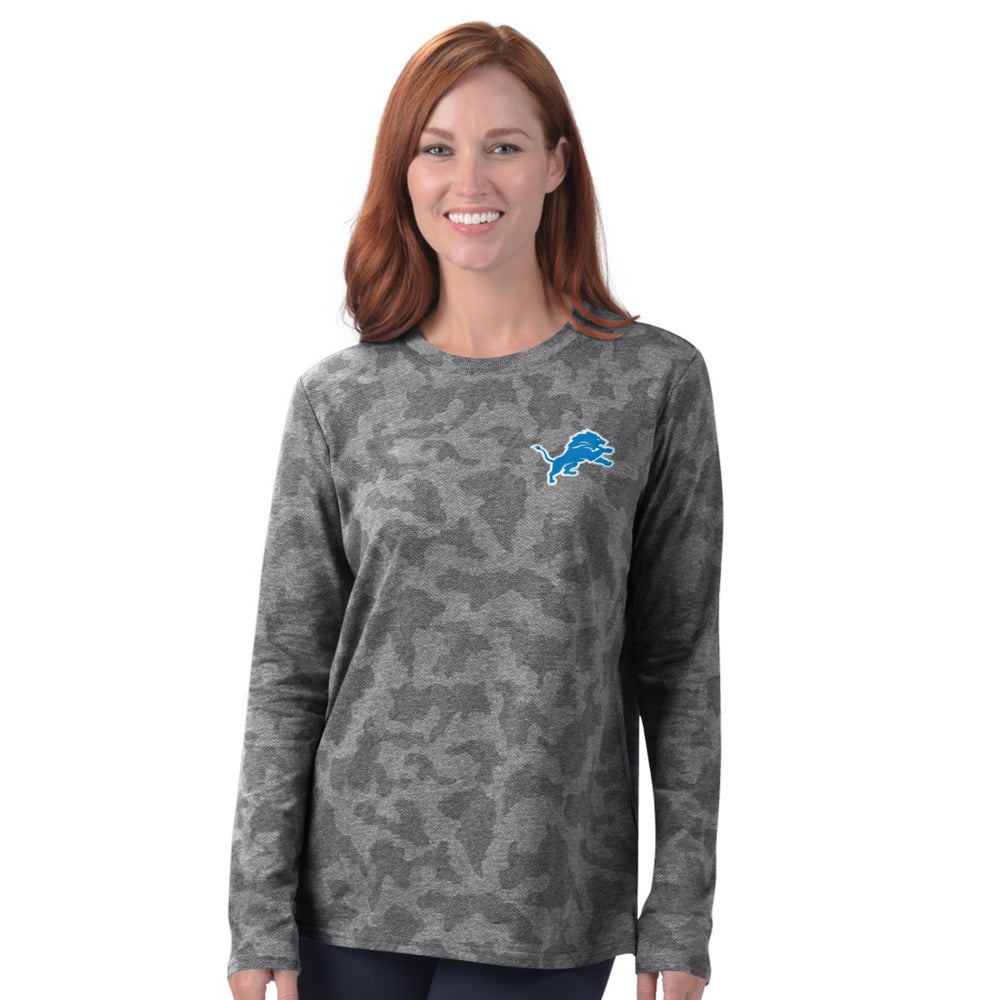 Detroit Lions MSX by Michael Strahan Women's Camo Performance Long Sleeve T-Shirt - Grey online