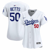 Mookie Betts Los Angeles Dodgers Women's Home Limited Player Jersey White