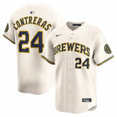 William Contreras Milwaukee Brewers Home Limited Player Jersey Cream