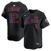 Francisco Lindor New York Mets Alternate Limited Jersey Black