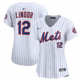 Francisco Lindor New York Mets Women's Home Limited Jersey White