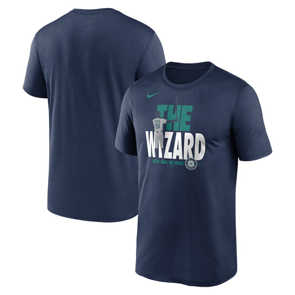 Ichiro Suzuki Seattle Mariners 2025 National Baseball Hall of Fame Legend T-Shirt Navy