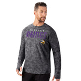 Minnesota Vikings MSX by Michael Strahan Performance Camo Long Sleeve T-Shirt - Black for sale