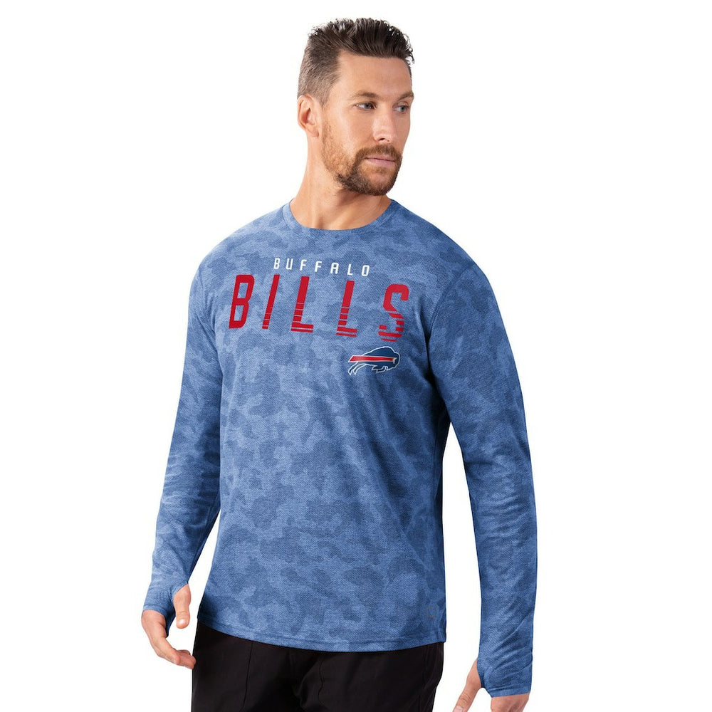 Buffalo Bills MSX by Michael Strahan Performance Camo Long Sleeve T-Shirt - Royal discount