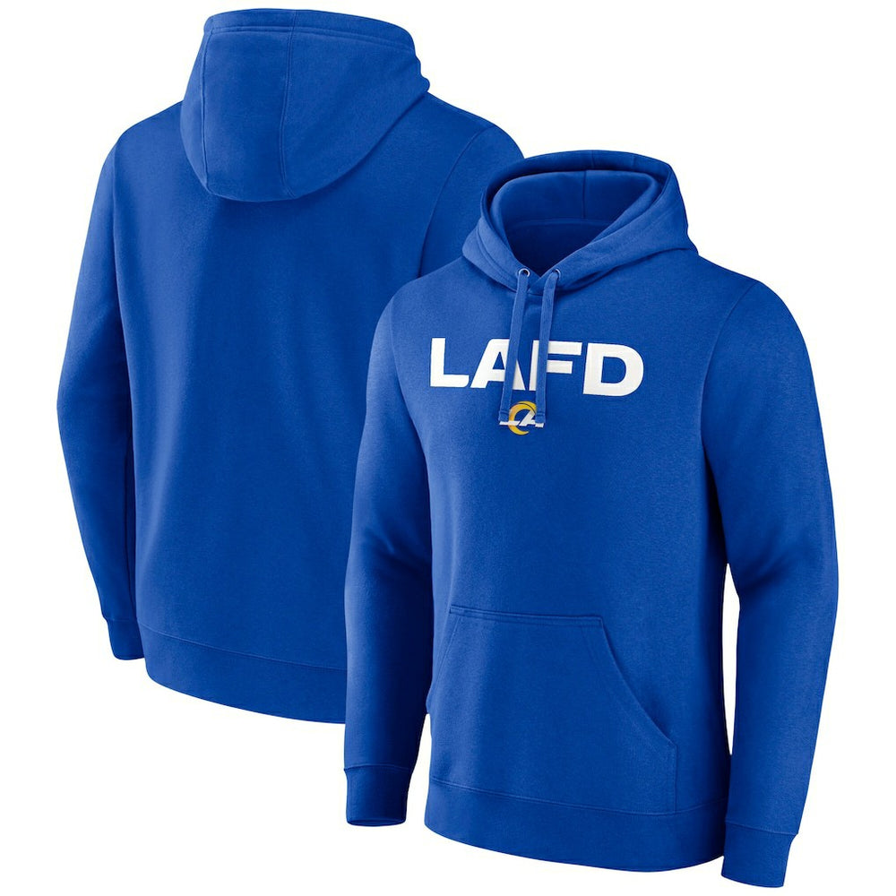 Los Angeles Rams LAFD Pullover Hoodie - Royal on sale