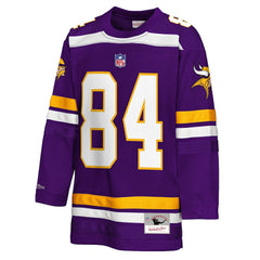 Randy Moss Minnesota Vikings Youth Hockey Fashion Jersey - Purple for sale