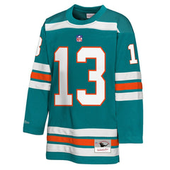 Dan Marino Miami Dolphins Youth Hockey Fashion Jersey - Aqua for sale