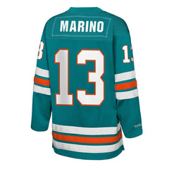 Dan Marino Miami Dolphins Youth Hockey Fashion Jersey - Aqua for sale