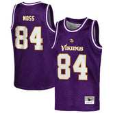 Randy Moss Minnesota Vikings Youth Retired Player NFL Basketball Fashion Jersey - Purple outlet