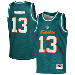 Dan Marino Miami Dolphins Youth Retired Player NFL Basketball Fashion Jersey - Aqua outlet