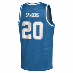 Barry Sanders Detroit Lions Youth Retired Player NFL Basketball Fashion Jersey - Blue cheap