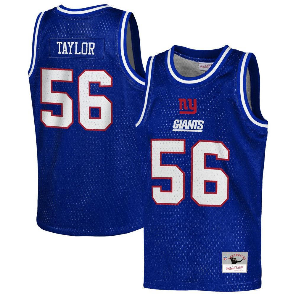 Lawrence Taylor New York Giants Youth Retired Player NFL Basketball Fashion Jersey - Royal discount
