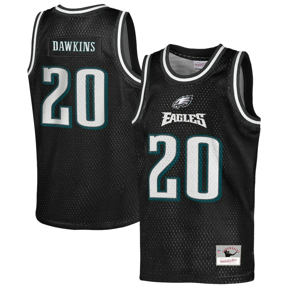 Brian Dawkins Philadelphia Eagles Youth Retired Player NFL Basketball Fashion Jersey - Black online