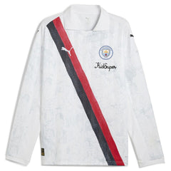 Manchester City x KidSuper 2025 FIFA Club World Cup Retro Long Sleeve T-Shirt - White sale