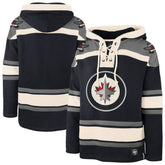 Winnipeg Jets '47 Superior Lacer Hoodie - Navy Hoodies