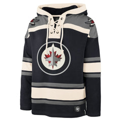 Winnipeg Jets '47 Superior Lacer Hoodie - Navy Hoodies