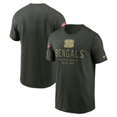Cincinnati Bengals 2025 Salute to Service Sideline Primary Edge Dri-FIT T-Shirt - Forest Green on sale