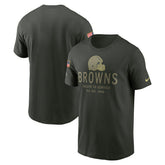 Cleveland Browns 2025 Salute to Service Sideline Primary Edge Dri-FIT T-Shirt - Forest Green online