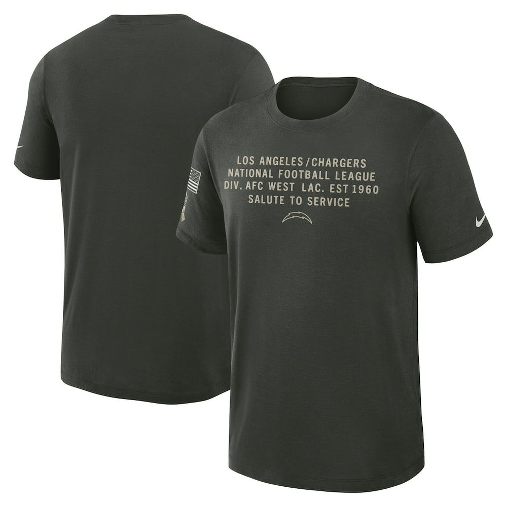 Los Angeles Chargers 2025 Salute to Service Sideline Slub Dri-FIT T-Shirt - Dark Green outlet