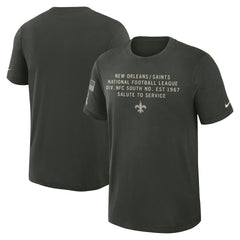 New Orleans Saints 2025 Salute to Service Sideline Slub Dri-FIT T-Shirt - Dark Green discount