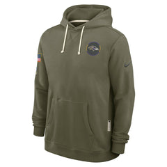 Baltimore Ravens 2025 Salute to Service Sideline Standard Issue Dri-FIT Hoodie - Olive for sale