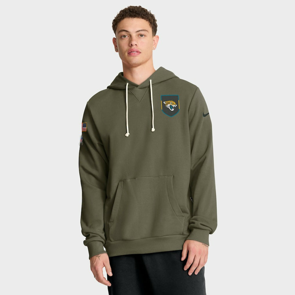 Jacksonville Jaguars 2025 Salute to Service Sideline Standard Issue Dri-FIT Hoodie - Olive online