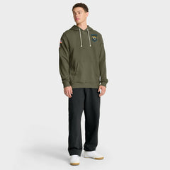 Jacksonville Jaguars 2025 Salute to Service Sideline Standard Issue Dri-FIT Hoodie - Olive online