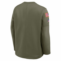 Green Bay Packers 2025 Salute to Service Sideline Coaches Therma-FIT Long Sleeve Shirt - Olive discount