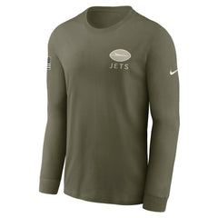 New York Jets 2025 Salute to Service Sideline Long Sleeve T-Shirt - Olive outlet