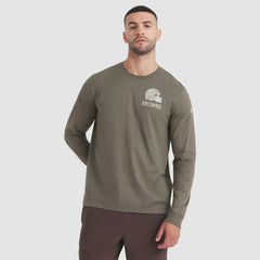 Cleveland Browns 2025 Salute to Service Sideline Long Sleeve T-Shirt - Olive sale