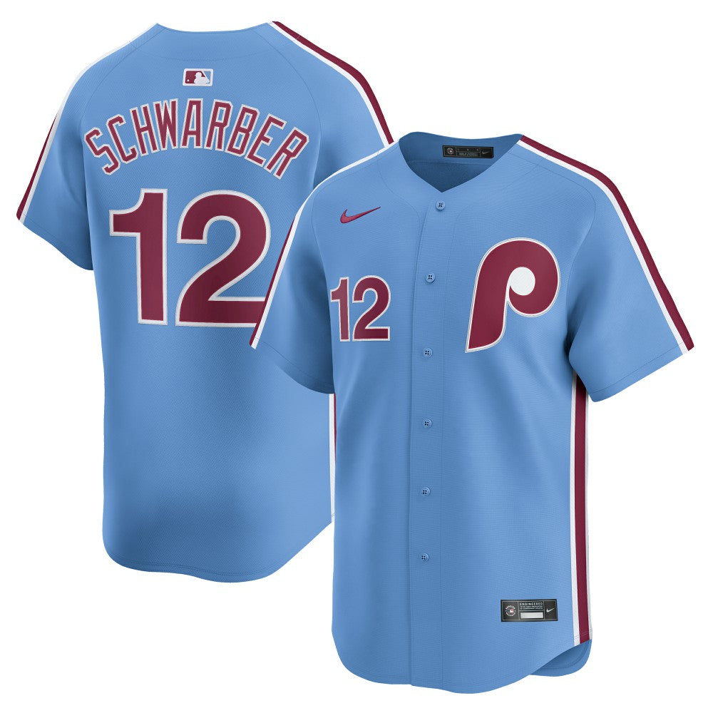 Kyle Schwarber Philadelphia Phillies Alternate Limited Jersey Light Blue