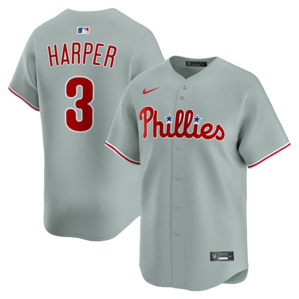 Bryce Harper Philadelphia Phillies Road Limited Player Jersey Gray