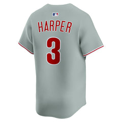 Bryce Harper Philadelphia Phillies Road Limited Player Jersey Gray