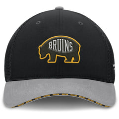 Boston Bruins Fanatics Fundamentals Span Flex Hat - Black Hats