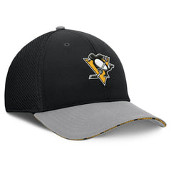 Pittsburgh Penguins Fanatics Fundamentals Span Flex Hat - Black Hats