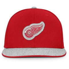 Detroit Red Wings Fanatics Fundamentals Loden Snapback Hat - Red Hats