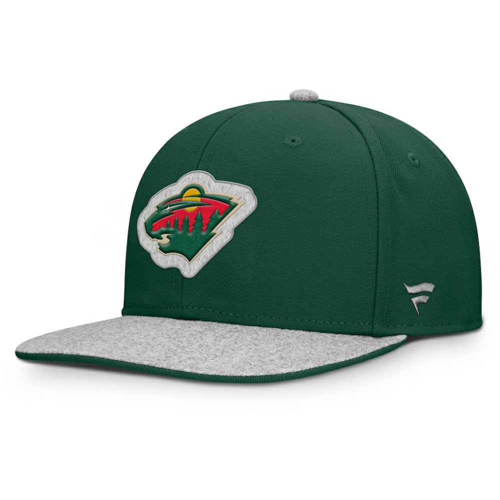 Minnesota Wild Fanatics Fundamentals Loden Snapback Hat - Green Hats