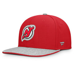 New Jersey Devils Fanatics Fundamentals Loden Snapback Hat - Red Jerseys