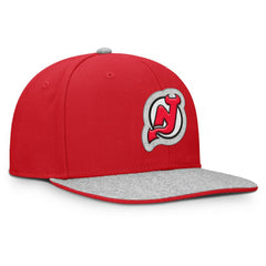 New Jersey Devils Fanatics Fundamentals Loden Snapback Hat - Red Jerseys