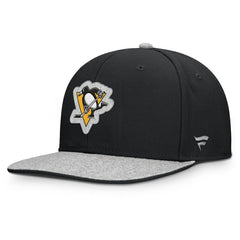 Pittsburgh Penguins Fanatics Fundamentals Loden Snapback Hat - Black Hats
