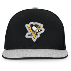 Pittsburgh Penguins Fanatics Fundamentals Loden Snapback Hat - Black Hats